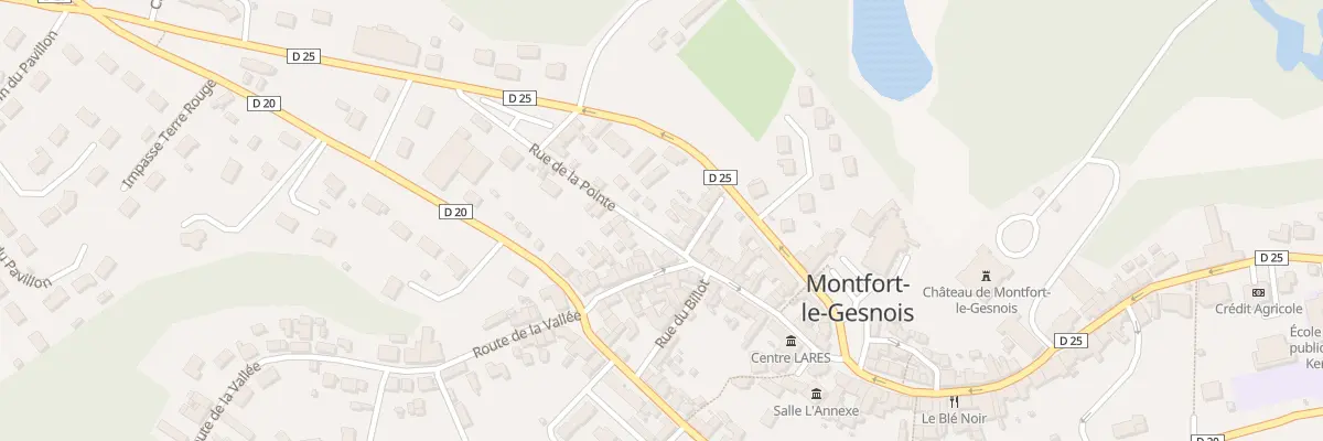 Plan du 2 Rue de la Pointe à Montfort-le-Gesnois