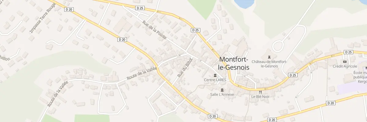 Plan du 13 Rue A Thoury à Montfort-le-Gesnois