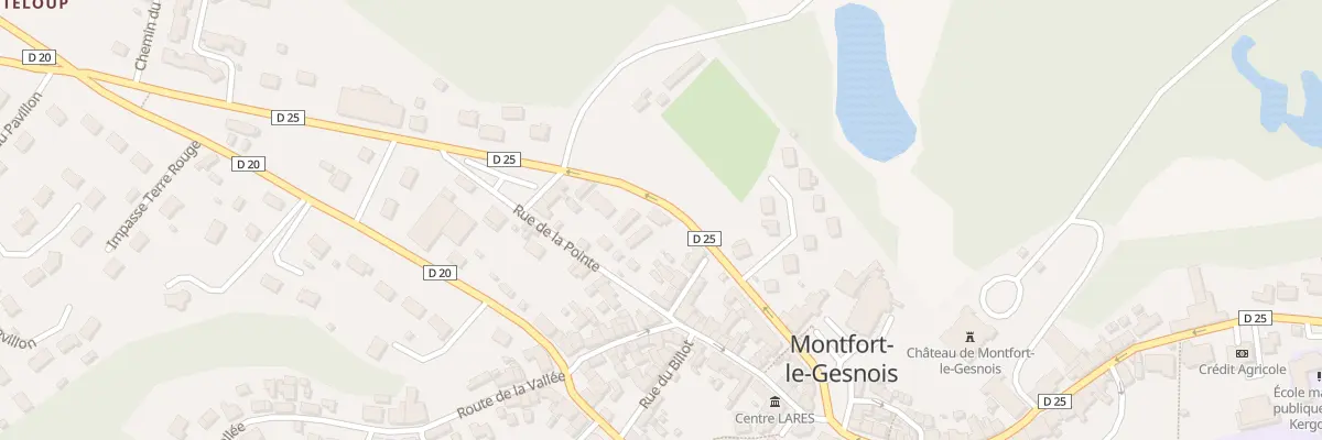 Plan du 27 Av de la Libération à Montfort-le-Gesnois