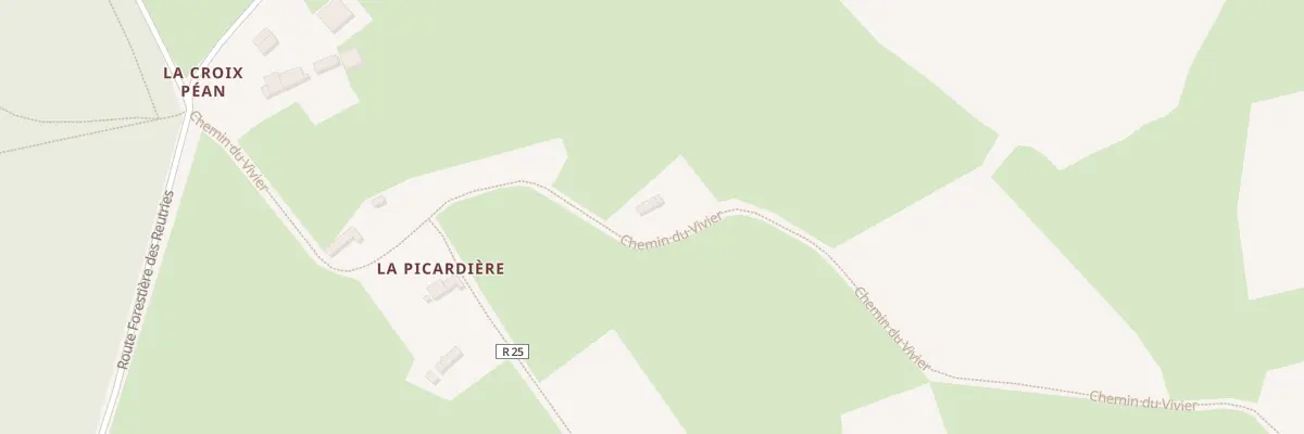 Plan du 2 La Picardière à Jupilles