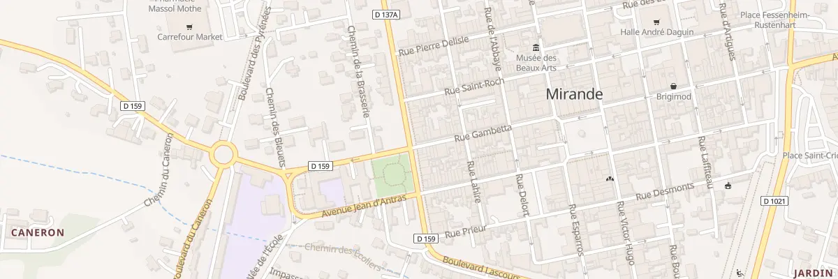 Plan du 2 Bd Louis Laguens à Mirande