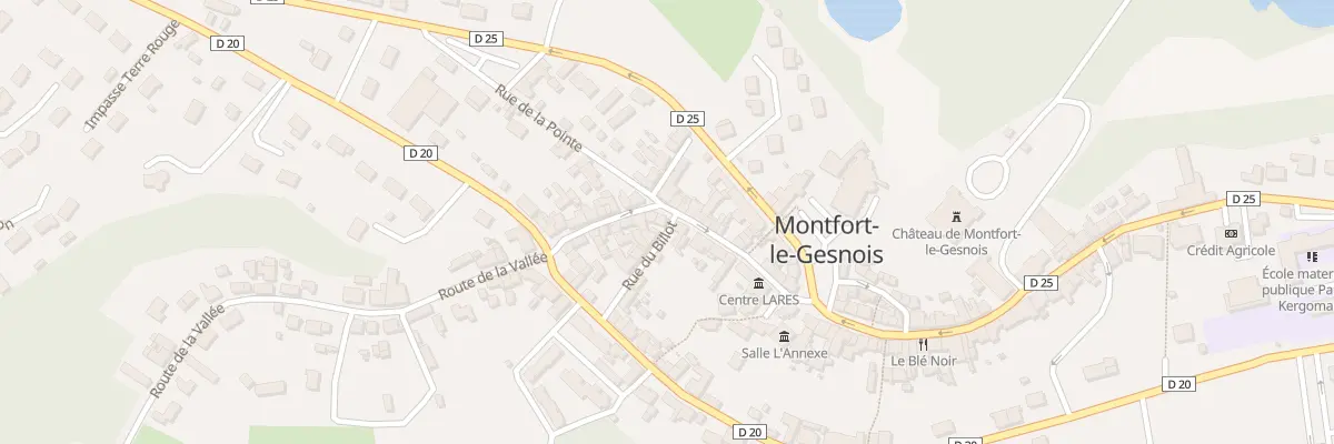 Plan du 2 Rue du Billot à Montfort-le-Gesnois