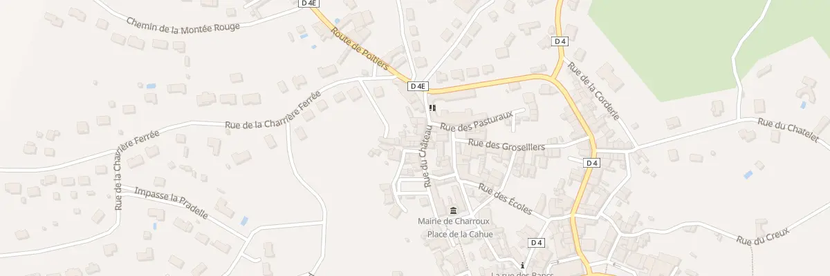 Plan du 10 Rue du Château à Charroux