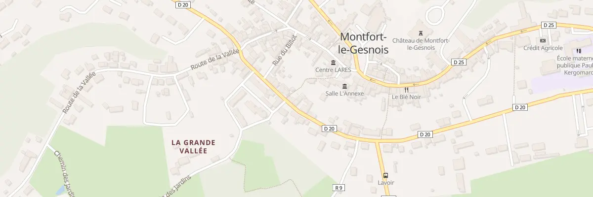 Plan du 19 Rue Basse à Montfort-le-Gesnois