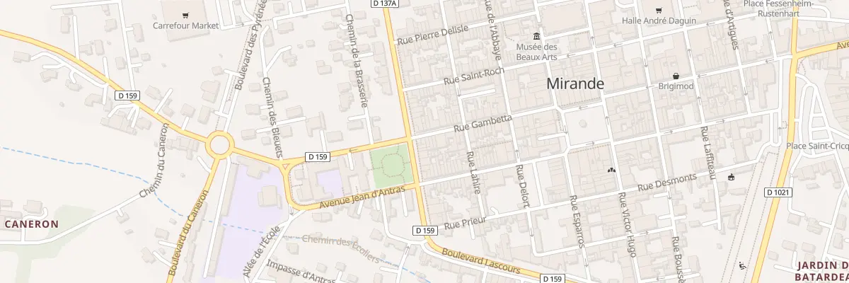 Plan du 43 Rue Gambetta à Mirande