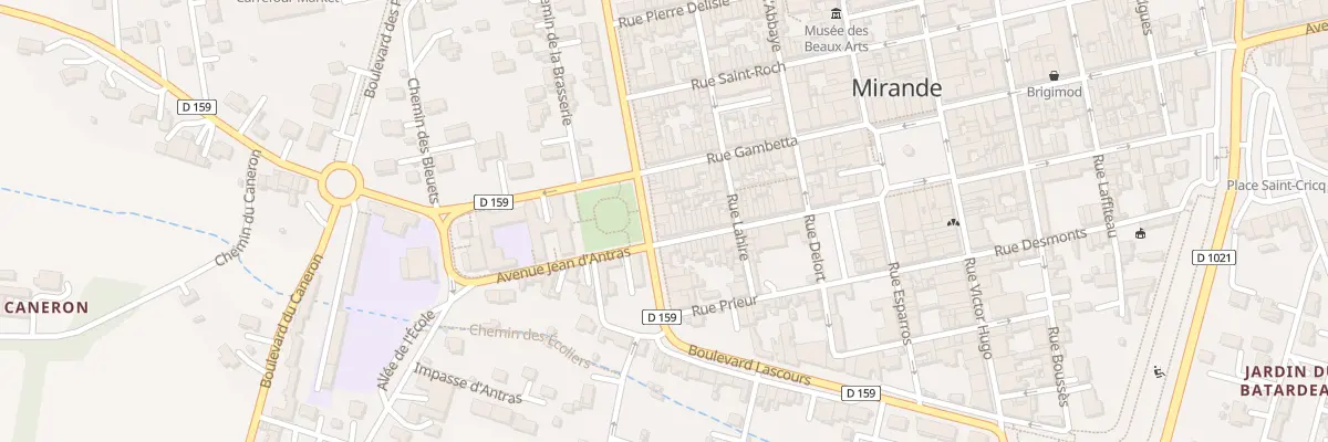 Plan du 13 Bd Clemenceau à Mirande