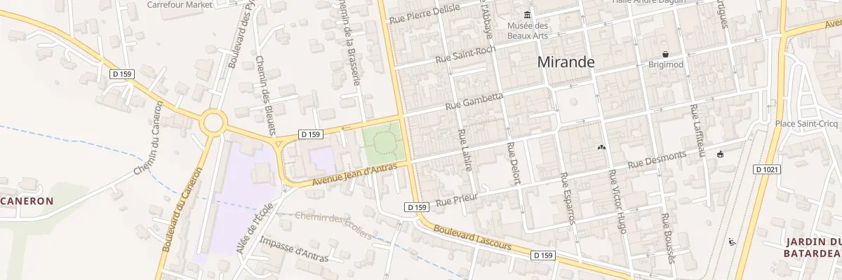 Plan du 11 Bd Clemenceau à Mirande
