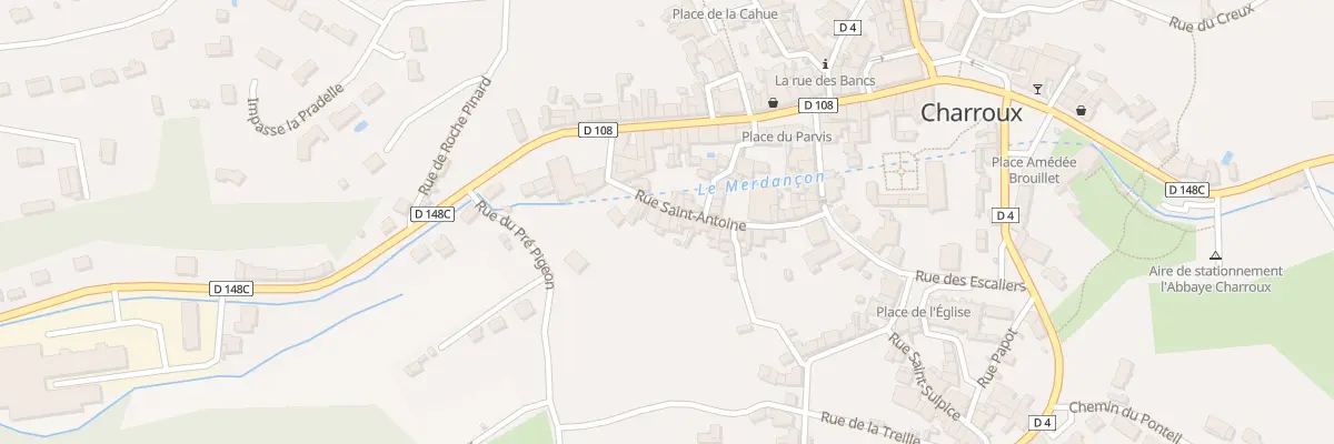 Plan du 4 Rue Saint-Antoine à Charroux