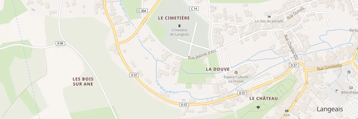 Plan du 29 Rue Jeanne d’Arc à Langeais