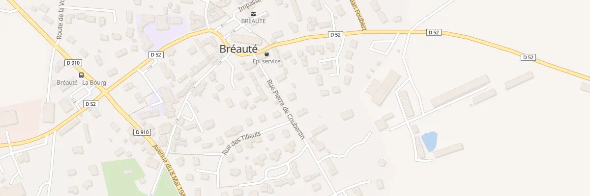 Plan du 1 Rue Pierre de Coubertin à Bréauté