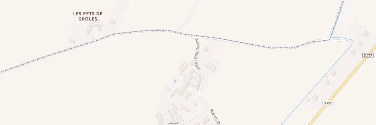 Plan du 7 Rue du Bois Legat à Brizay