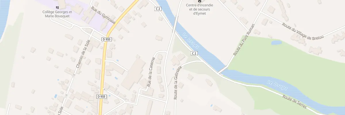Plan du 3 Av Mal de Lattre de Tassigny à Eymet