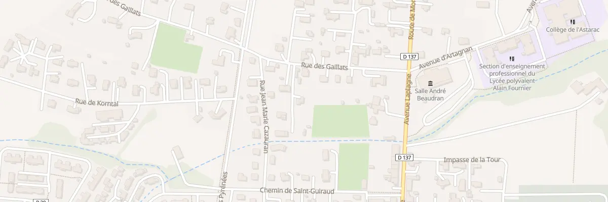 Plan du 10 Rue des Gaillats à Mirande