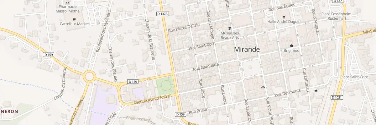 Plan du 32 Rue Gambetta à Mirande