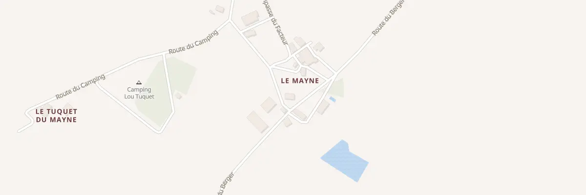 Plan du 30 Le Mayne à Fonroque