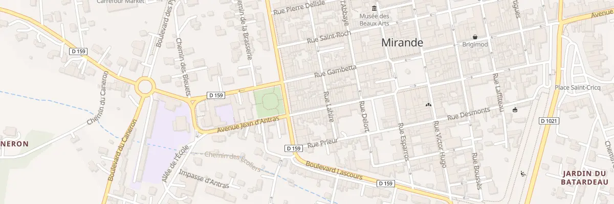 Plan du 40 Rue Marrens à Mirande