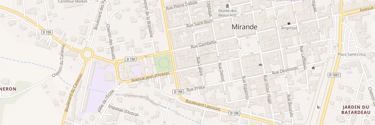 Plan du 38 Rue Marrens à Mirande