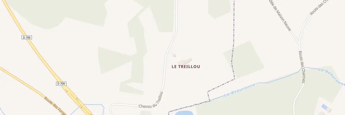 Plan du 234 Le Treillou aux Lèches