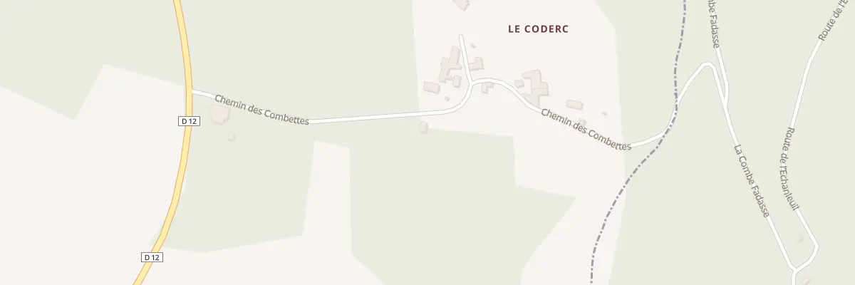 Plan du 262 Che des Combettes à La Rochebeaucourt-et-Argentine