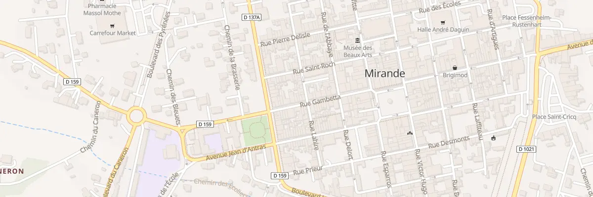 Plan du 30 Rue Gambetta à Mirande
