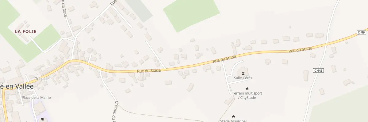 Plan du 27 Rue du Stade à Torcé-en-Vallée