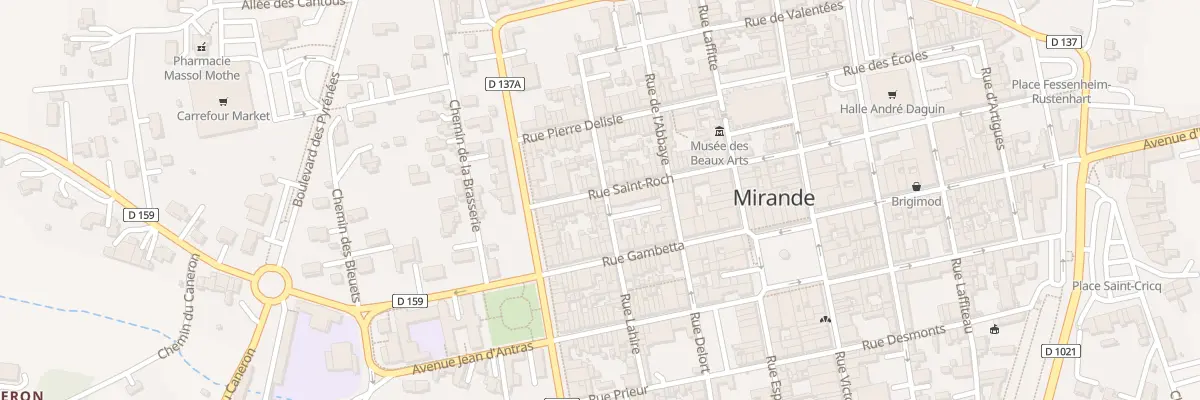 Plan du 15 Rue Xaintrailles à Mirande