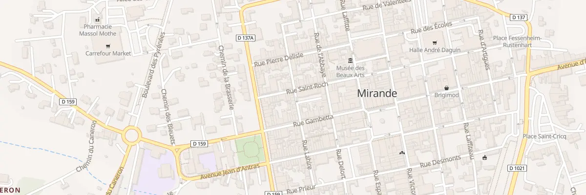 Plan du 13 Rue Xaintrailles à Mirande