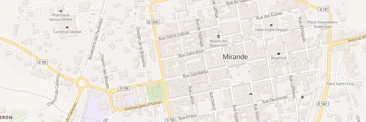 Plan du 11 Rue Xaintrailles à Mirande