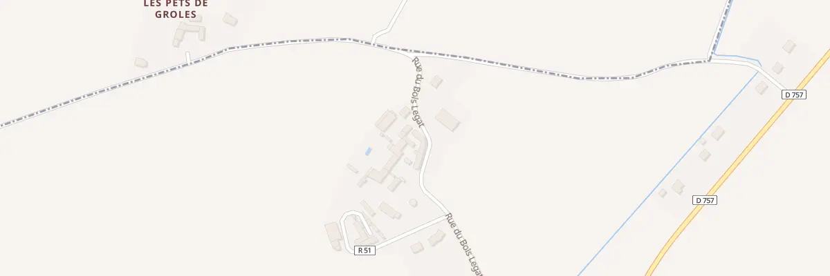 Plan du 5 Rue du Bois Legat à Brizay