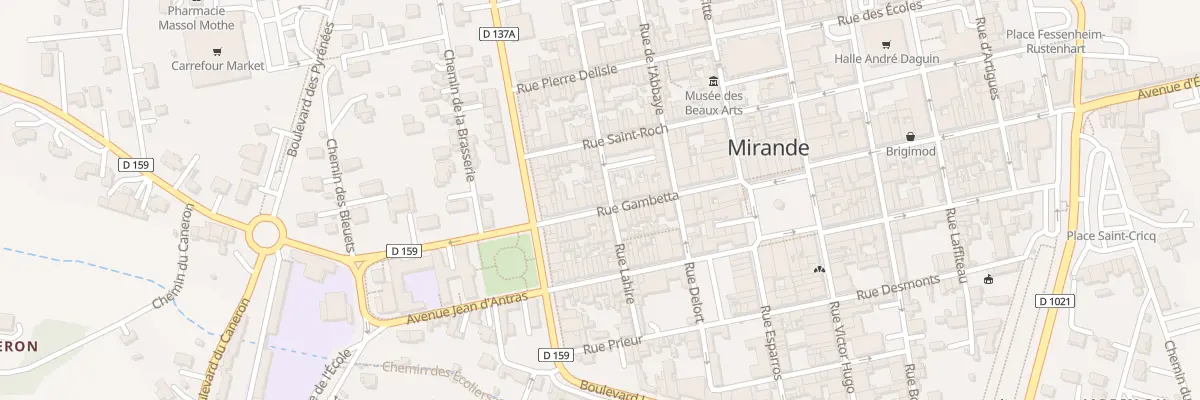 Plan du 26 Rue Gambetta à Mirande