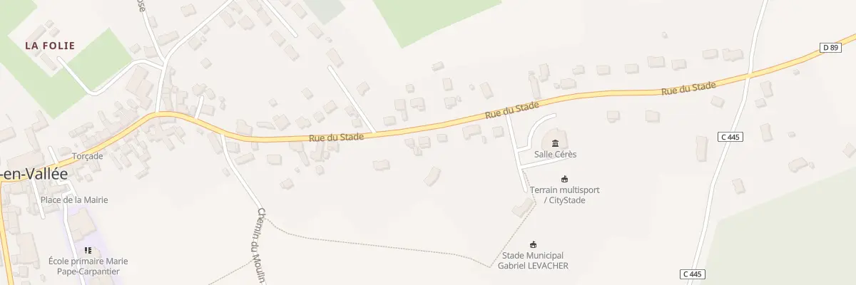 Plan du 26 Rue du Stade à Torcé-en-Vallée