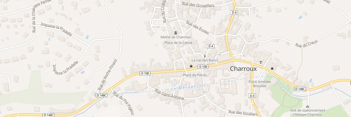 Plan du 3 Rue de la Hache à Charroux