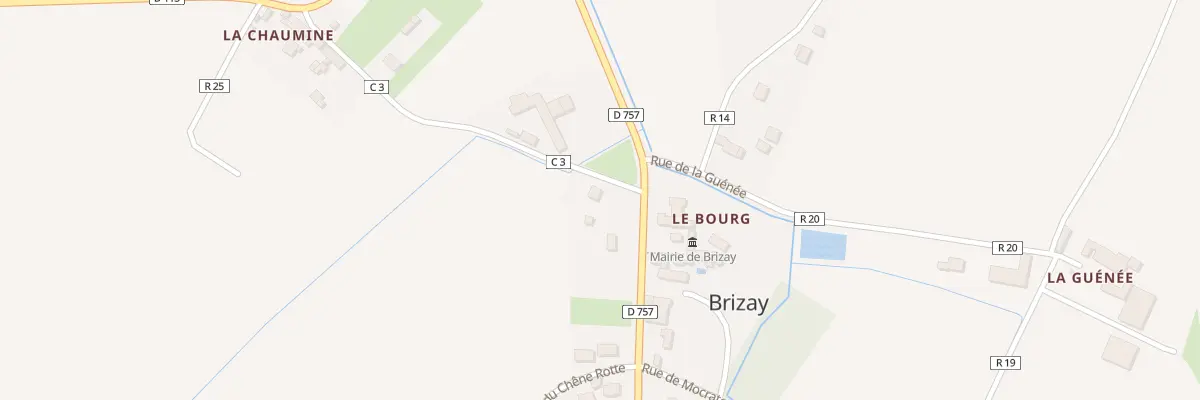Plan du 1 Rte de la Chaumine à Brizay