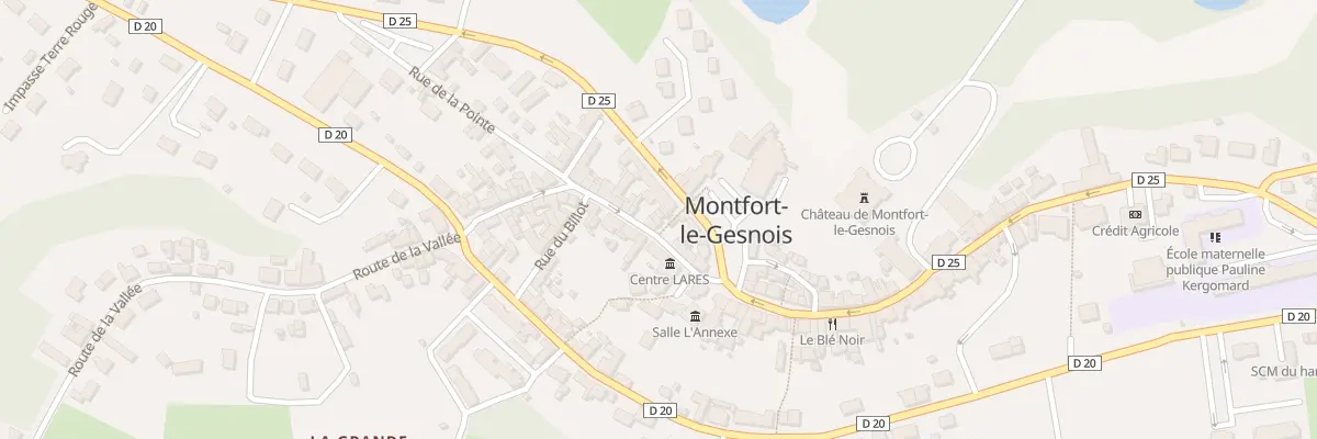 Plan du 8 Rue A Thoury à Montfort-le-Gesnois
