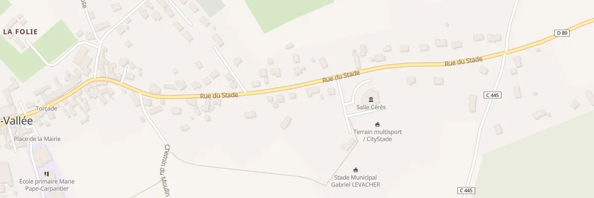 Plan du 28 Rue du Stade à Torcé-en-Vallée