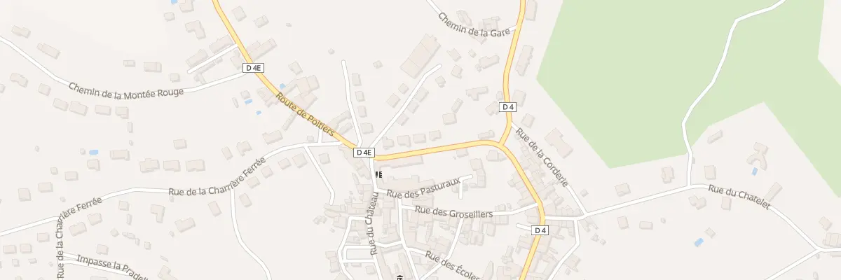 Plan du 8 Rte de Poitiers à Charroux