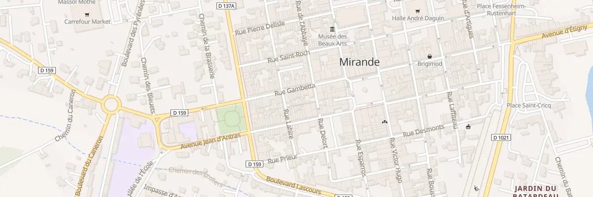 Plan du 19 Rue Gambetta à Mirande