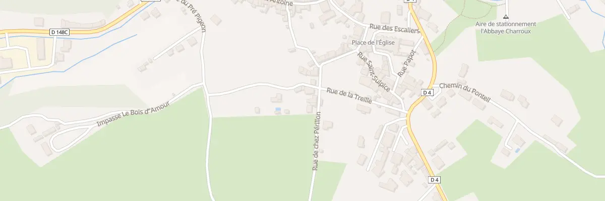 Plan du 20 Rue de Chez Périllon à Charroux
