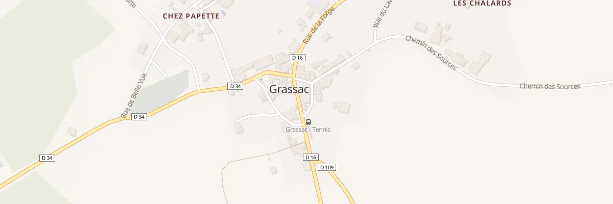 Plan du 12 Rue de la Forge à Grassac