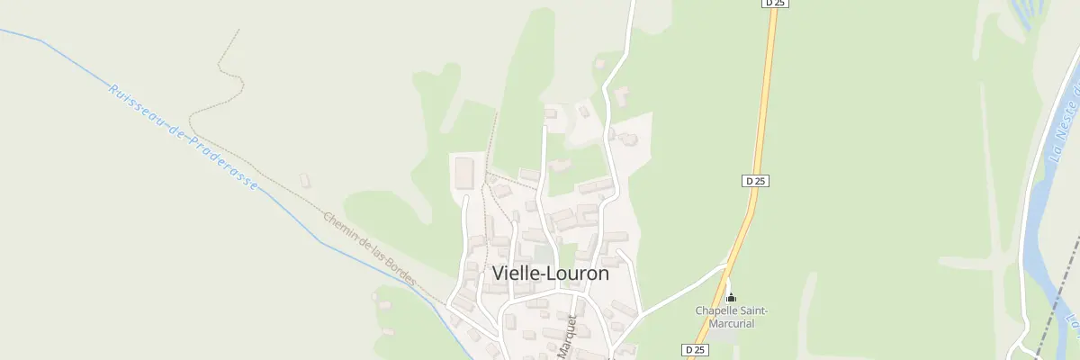 Plan du 5045 Thoues à Vielle-Louron