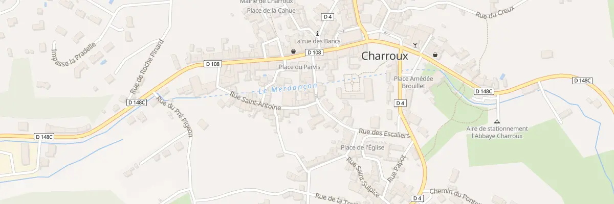 Plan du 11 Rue Saint-Antoine à Charroux