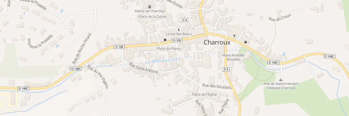 Plan du 4 Rue Saint-Sulpice à Charroux