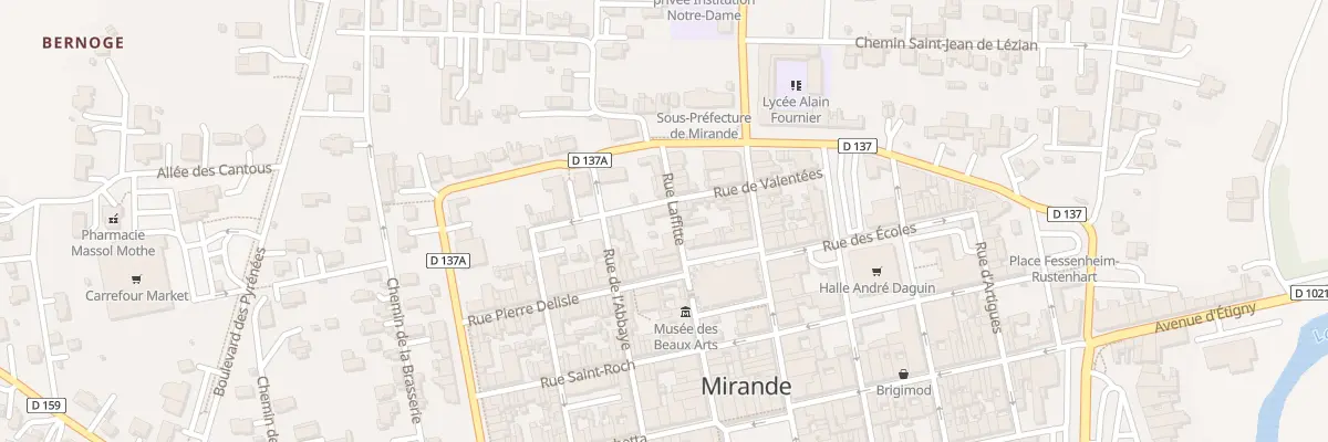 Plan du 5 Rue Laffitte à Mirande