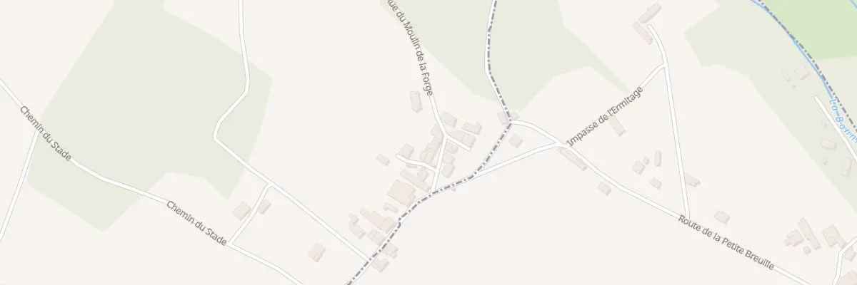 Plan du 10 Rue du Moulin de la Forge aux Pins