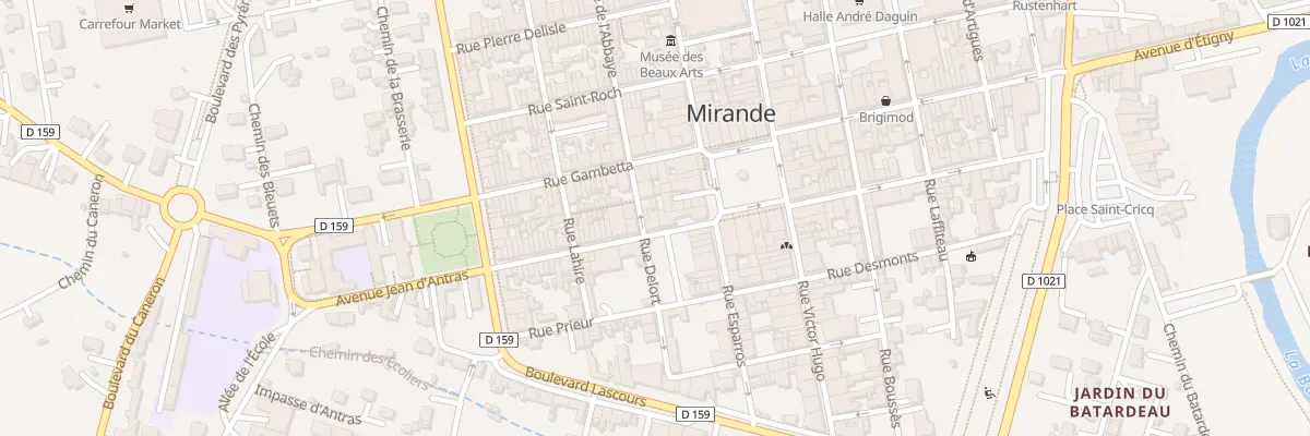 Plan du 6 Rue Marrens à Mirande