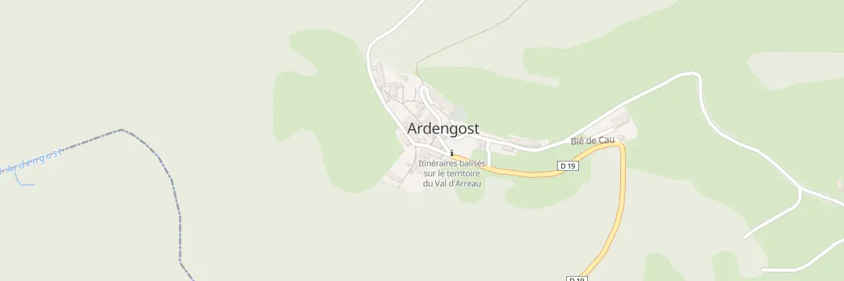 Plan du 5008 Village à Ardengost