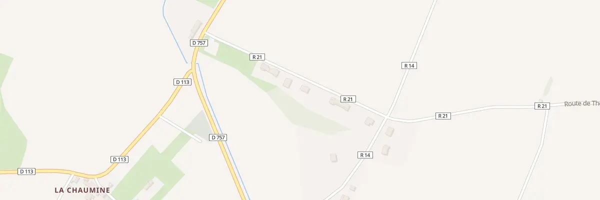Plan du 10 Rte de Theneuil à Brizay