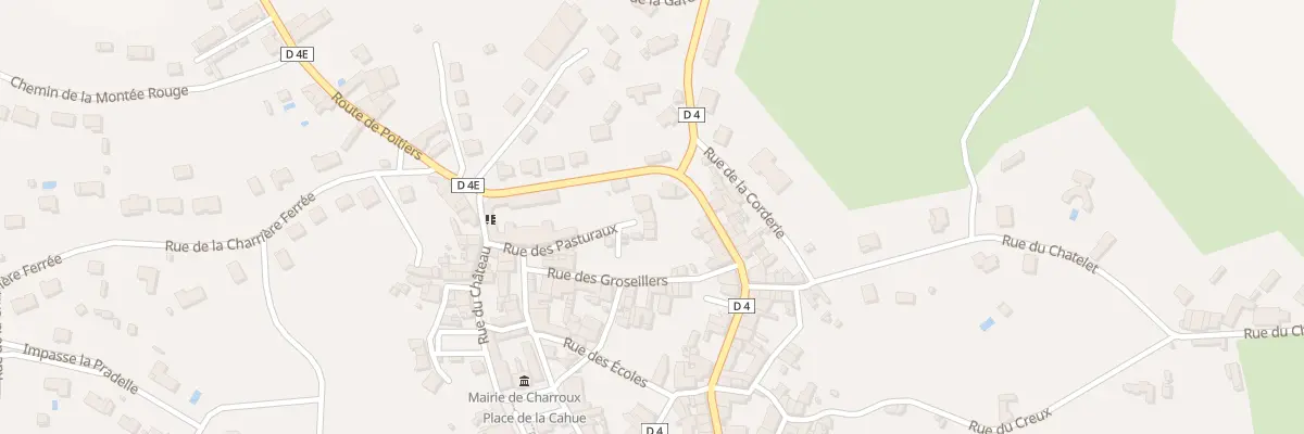 Plan du 8 Rue du Patureau à Charroux