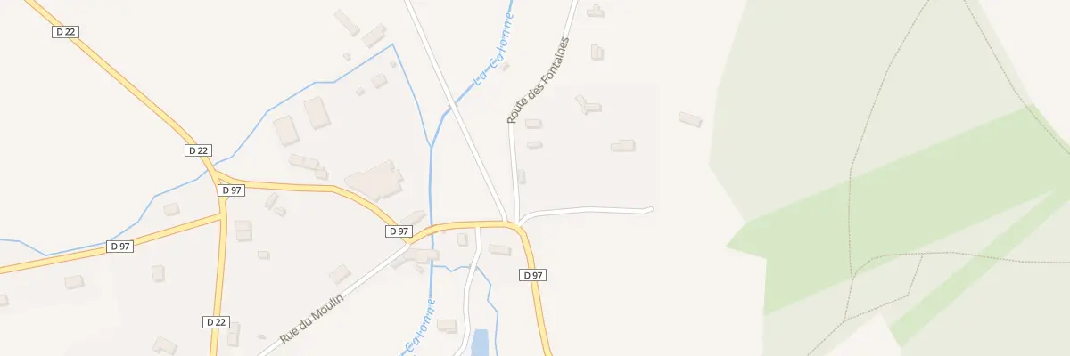 Plan du 9001 Rte des Fontaines à Asnières