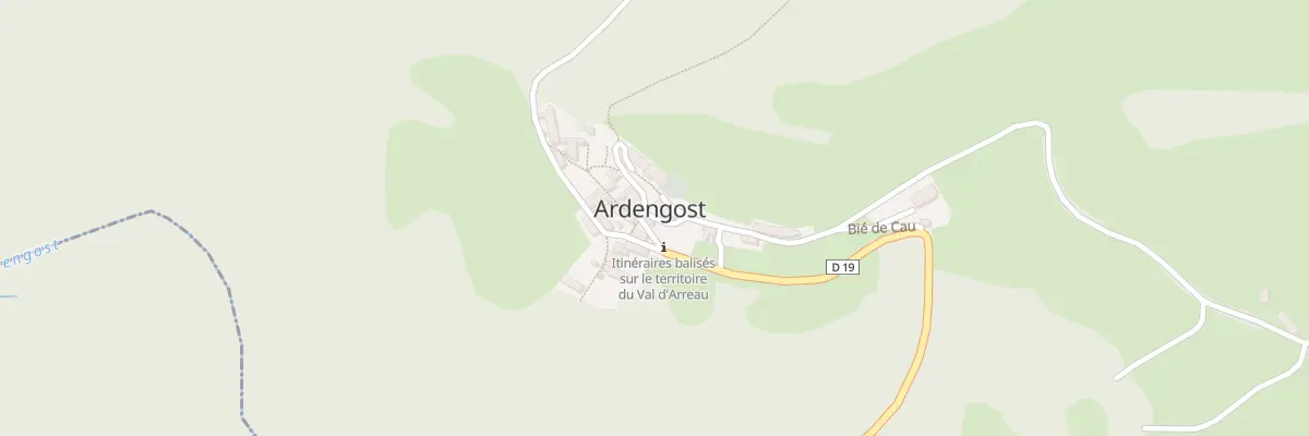 Plan du 5013 Village à Ardengost